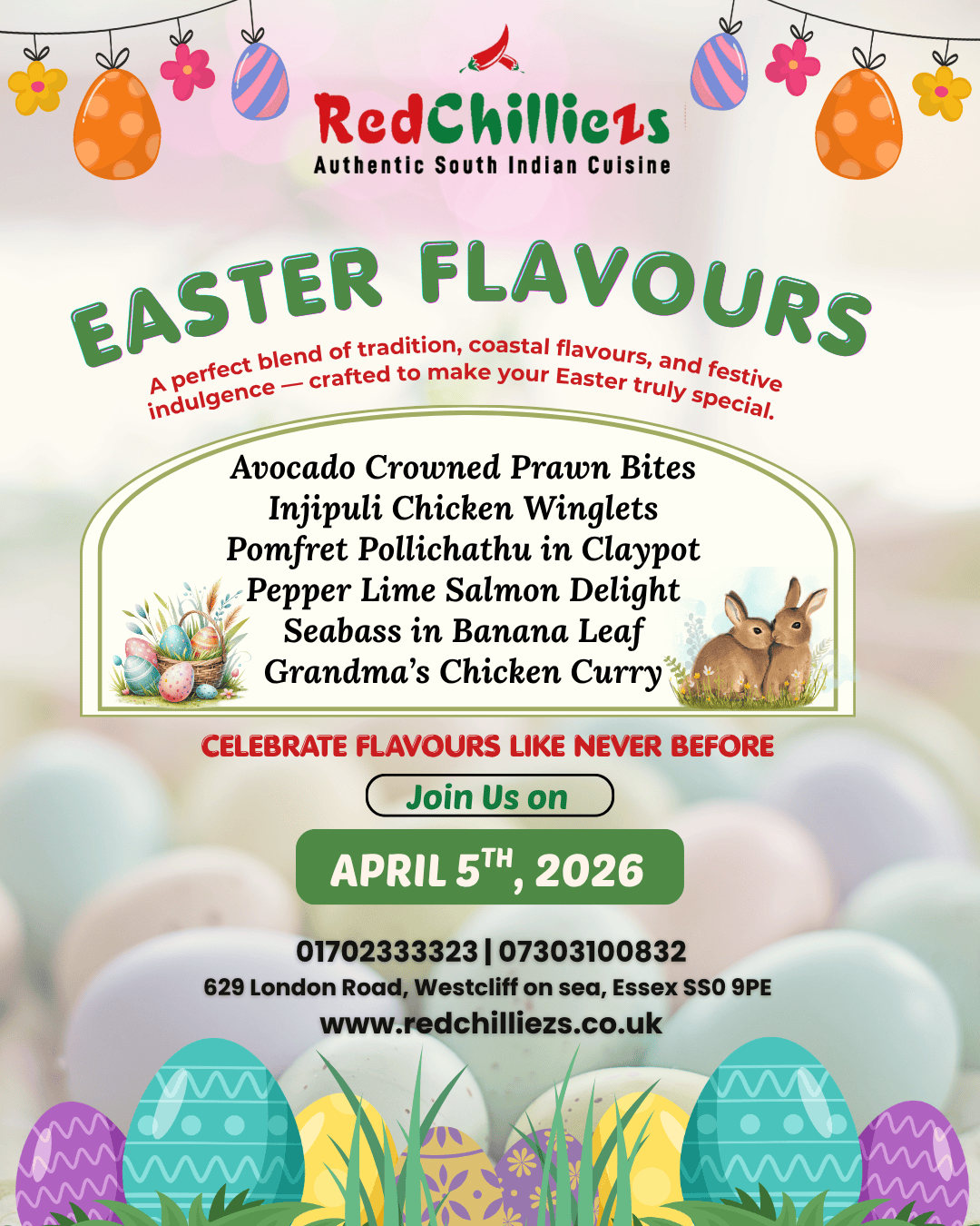 Redchilliezs Easter poster